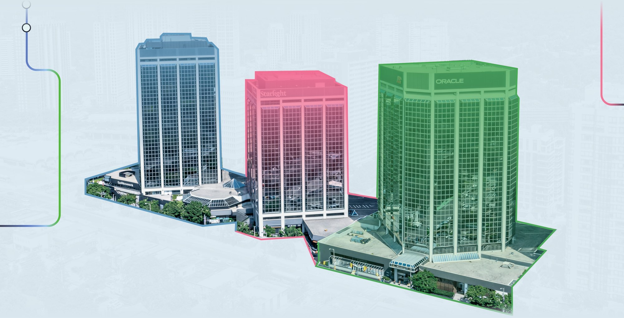 Three towers at Bloor Islington Place
